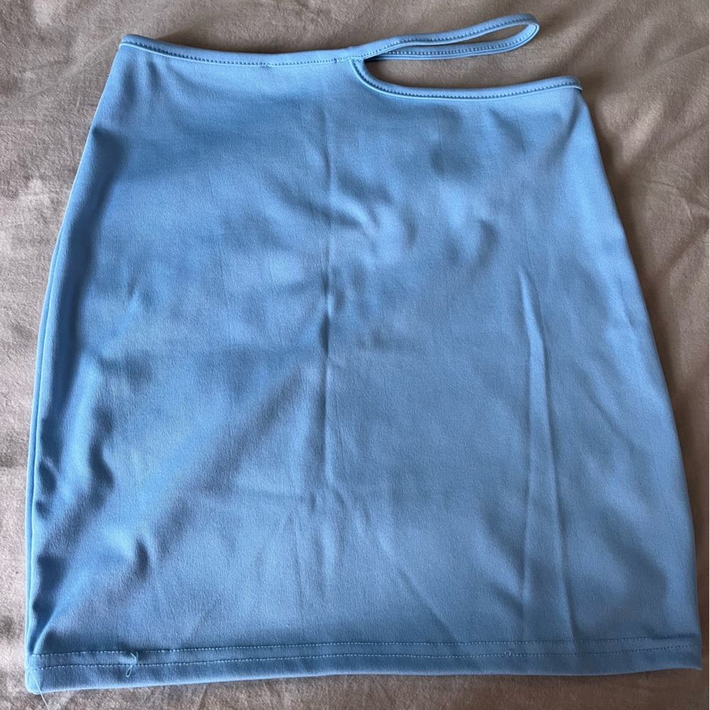 Light Blue Mini Skirt